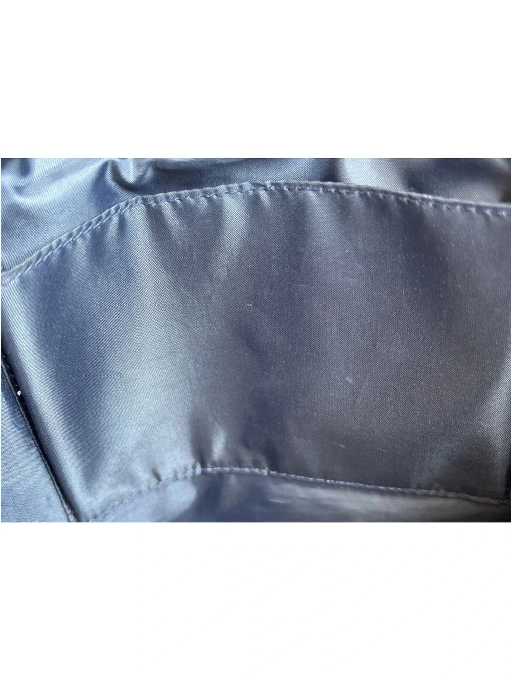 Tommy Hilfiger Double Top Handle Purse Tote Black 100% Nylon 12” X 11” X 4”